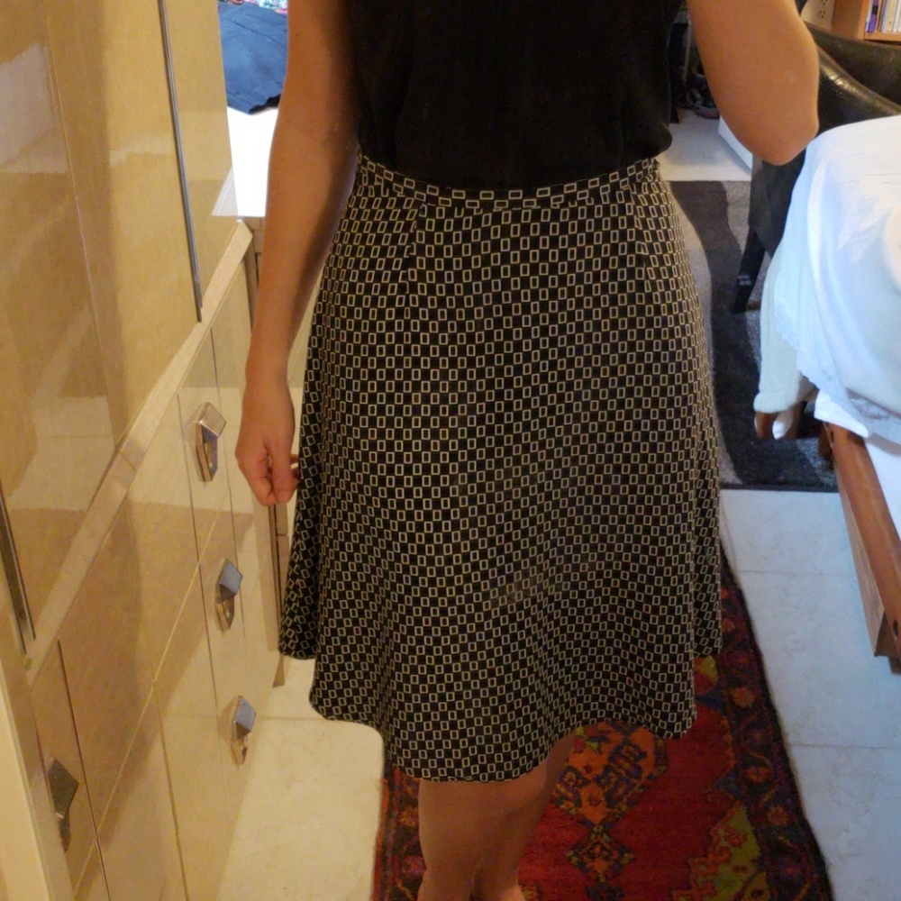 Work Professional Business Skirt Black and White - Picture 3 of 4